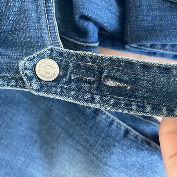 7 For All Mankind Denim Overalls size medium - Picture 6 of 8